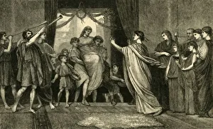 Threshold Prints: A Roman Wedding. - The Brides Home Coming, 1881. Creator: Unknown