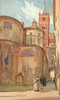 Hutchinson Collection: The Romanesque Church at Albenga, c1910, (1912). Artist: Walter Frederick Roofe Tyndale