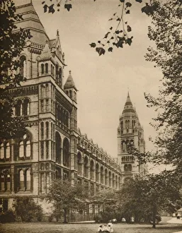 Alfred Waterhouse Gallery: Romanesque Front of the Natural History Museum, c1935. Creator: Donald McLeish