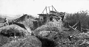 Plateau Prints: Our Romanian Allies; A German blockhouse captured by Romanians on the Marastii