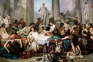 Reclining Prints: Romans during the Decadence, (Les Romains de la decadence)