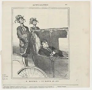 Cardinal Prints: A Rome - un martyr en 1871, (1871). Creator: Honore Daumier