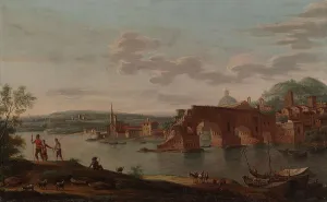 Rome, Ponte Rotto, 1756. Creator: Eugene Ceceri