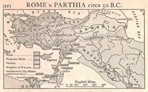 Babylonia Collection: Rome v. Parthia, circa 50 B.C. c1915. Creator: Emery Walker Ltd