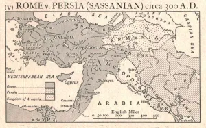 Arabia Prints: Rome v. Persia (Sassanian), circa 300 A. D. c1915. Creator: Emery Walker Ltd
