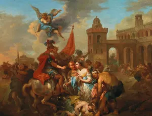 Hasse Prints: Romulus and Hersilia, ca 1764-1765. Creator: Seekatz, Johann Conrad (1719-1768)