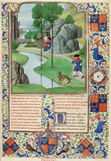 Tiber Prints: Romulus and Remus discovered on the riverbank, 1480. Creator: Unknown