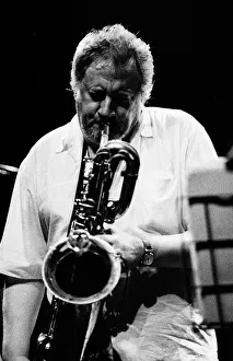 Ronnie Cuber, Brecon Jazz Festival, Brecon, Powys, Wales, 2003. Artist: Brian O Connor