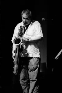 Brecon Prints: Ronnie Cuber, Brecon Jazz Festival, Brecon, Powys, Wales, 2003. Artist: Brian O Connor