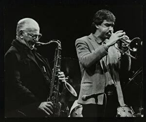 Saxophonist Gallery: The Ronnie Scott Quintet at the Forum Theatre, Hatfield, Hertfordshire, 29 November 1985