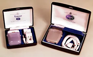 Boxes Prints: Ronson electric razors, c1960s. Creator: Arthur Charles Kirby Ware