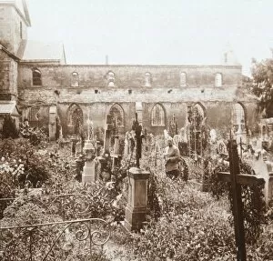 Champagne Ardenne Collection: Roofless church, Marne, northern France, c1914-c1918