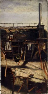 Henri Martin Vos Prints: Roofs of the Opera-Comique, after the fire of May 15