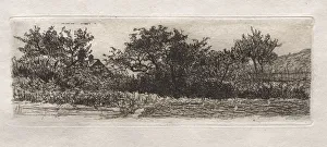 Otto H Bacher American Prints: Roofs and Trees, 1879. Creator: Otto H. Bacher (American, 1856-1909)