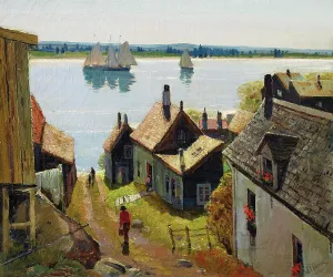 The United States Prints: Rooftops, Gloucester. Creator: Thieme, Anthony (1888-1954)