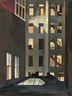 Edward F Prints: Rooftops, New York City, about 1916. Creator: Edward Franklin Fisk