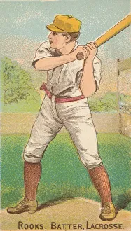 Chewing Tobacco Prints: Rooks, Batter, Lacrosse, from the Gold Coin series (N284) for Gold Coin Chewing Tobacco