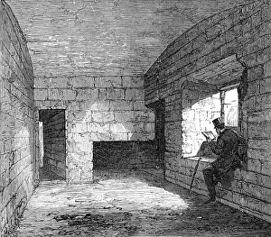 Room in...Carnarvon Castle, where the first Prince of Wales is said to have been born, 1868. Creator: Unknown
