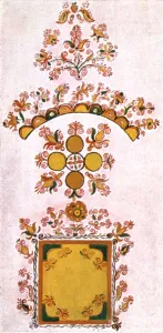 Moravia Prints: Room painting, Moravia, Czechoslovakia, (1928). Creator: Unknown