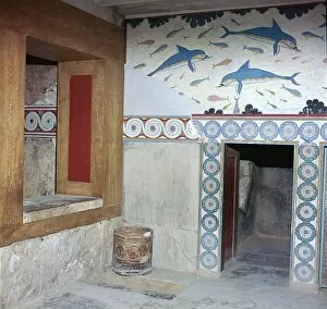 Minoan Gallery: Room in the Queens apartments in Knossos, 17th century