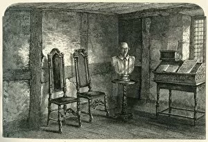 Birthplace Gallery: The Room where Shakespeare was born, c1870