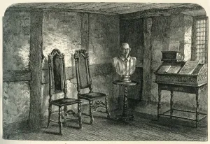 Desk Prints: The Room where Shakespeare was born, c1870
