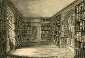 Bookshelves Gallery: The Room over Temple Bar, 1876, (1897). Creator: Unknown