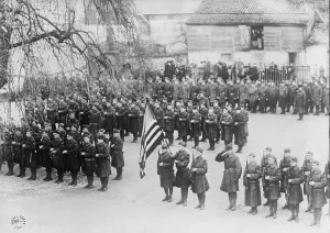 Headquarters Prints: Roosevelt Service, France, 8 Jan 1919. Creator: Bain News Service