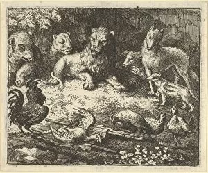 Murdered Gallery: The Rooster Accuses Renard of Murdering his Chicken, 1650-75