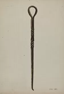 Rope Making Tool, c. 1938. Creator: Emile Cero