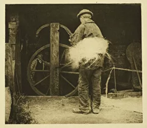 Edition 270 500 Collection: Rope-Spinning, 1887. Creator: Peter Henry Emerson