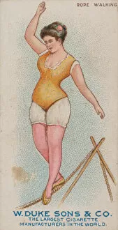 Underwear Collection: Rope Walking, from the Gymnastic Exercises series (N77) for Duke brand cigarettes, 1887