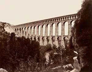Aqueduct Collection: Roquefavour, ca. 1861. Creator: Edouard Baldus
