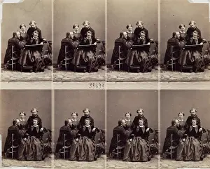 Family Group Prints: Rosa Bonheur, Painter; and Family, 1863. Creator: Andre-Adolphe-Eugene Disderi