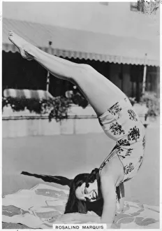 Swimming Prints: Rosalind Marquis, American film actress, 1938