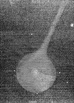 Comet Prints: Rosa's comet, Aug. 3, 12.30, 1862. Creator: Unknown