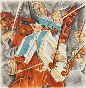 Oppenheimer Prints: Rose Quartet (Klingler Quartet), 1920. Creator: Oppenheimer, Max (1885-1954)