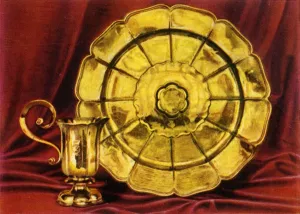 Princess Elizabeth Gallery: Rose-Water Ewer and Basin, 1938. Creator: Unknown