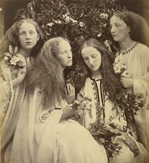 Reformer Prints: The Rosebud Garden of Girls, 1868. Creator: Julia Margaret Cameron