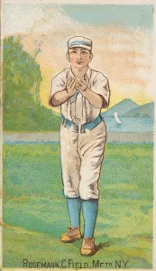 Baseball Player Gallery: Rosemann, Center Field, Mets, New York, from the Gold Coin series (N284