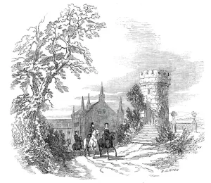 Albert Prince Consort Collection: Rosenau - from His Royal Highness Prince Alberts drawing, 1845. Creator: W. J. Linton