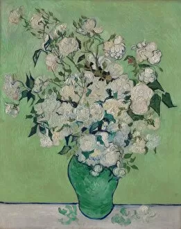 Vase Collection: Roses, 1890. Creator: Vincent van Gogh