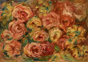 Roses Prints: Roses, c1918. Creator: Renoir, Pierre Auguste (1841-1919)