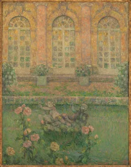 Neo Impressionist Prints: Roses of Trianon, c1917. Creator: Henri Eugene Le Sidaner