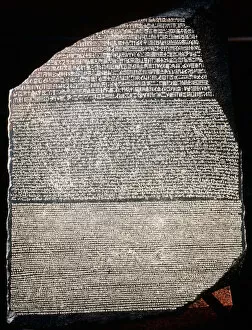 Champollion Gallery: The Rosetta Stone, 196 BC