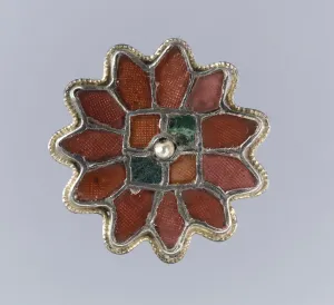 Cloisonne Gallery: Rosette Brooch, Frankish, 6th century. Creator: Unknown