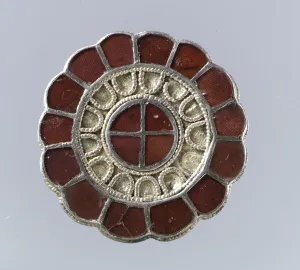 Cloisonne Gallery: Rosette Brooch, Frankish, last quarter 6th century. Creator: Unknown