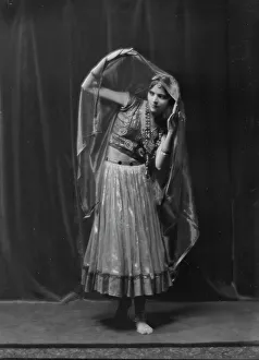 Cautious Prints: Roshanara, portrait photograph, 1917 Mar. 23. Creator: Arnold Genthe