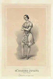 Rossini Prints: Rosine Stoltz in the Opera Semiramide by Gioachino Rossini