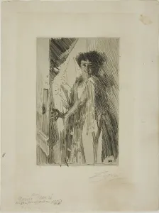 Backstage Prints: Rosita Mauri, 1889. Creator: Anders Leonard Zorn